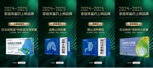 红云制药四款核心产品荣膺“家庭常备药”称号，彰显卓越产品力!